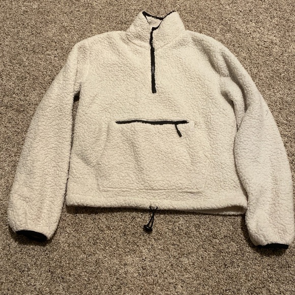 No Boundaries White Sherpa Puffer Jacket - Picture 1 of 2